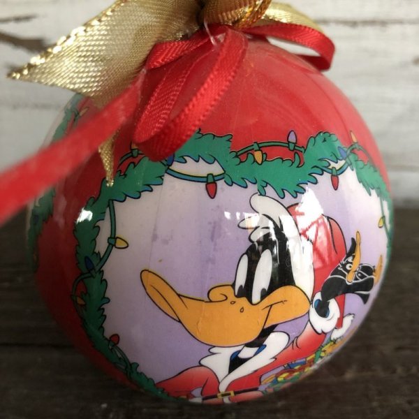 画像6: 90s Vintage WB Daffy Duck Christmas Ball Ornament (S270) (6)