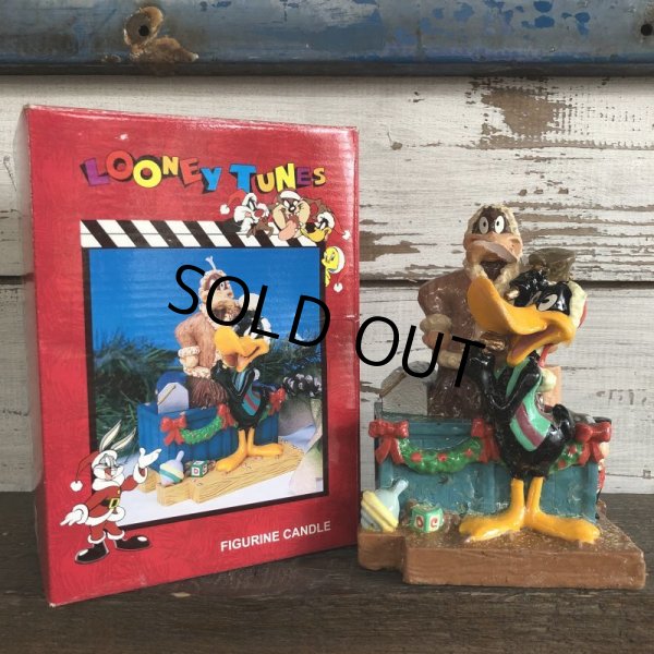 画像1: 【SALE】 90s Vintage WB Daffy Duck Figurine Candle (S258) (1)