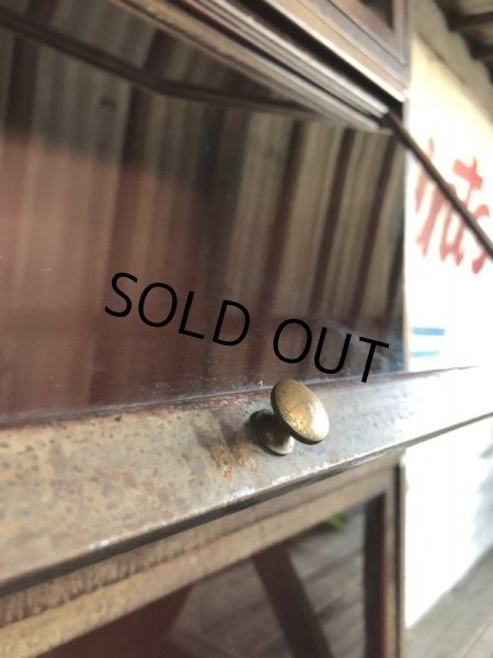 画像14: Vintage 4 Section Metal Bookshelf (S275) (14)