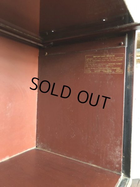 画像13: Vintage 4 Section Metal Bookshelf (S275) (13)