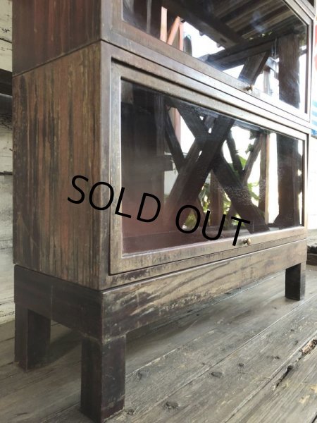 画像11: Vintage 4 Section Metal Bookshelf (S275) (11)