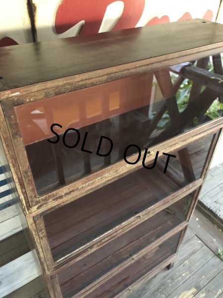 画像8: Vintage 4 Section Metal Bookshelf (S275) (8)