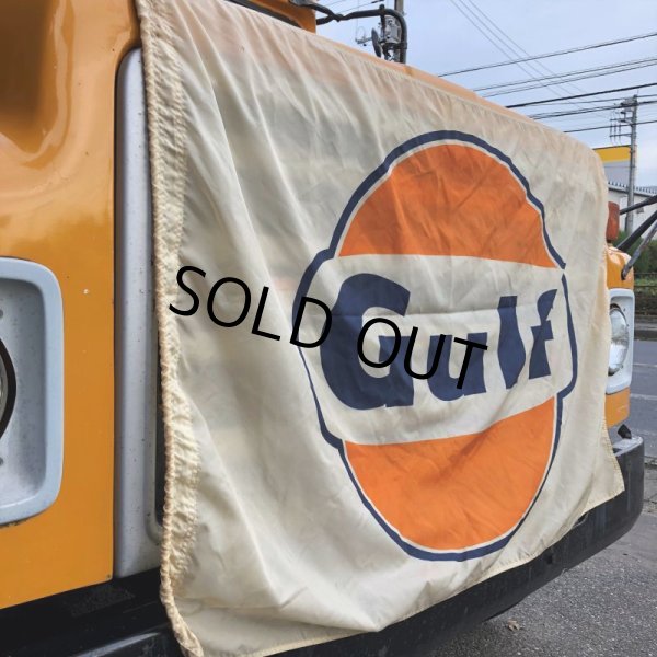 画像3: Vintage GULF Flag Advertising Sign (S276)   (3)