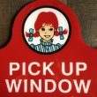 画像6: Vintage Original Wendy's PICK UP Sign (S277) (6)