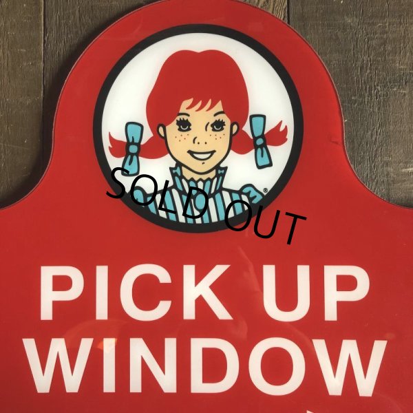 画像6: Vintage Original Wendy's PICK UP Sign (S277) (6)