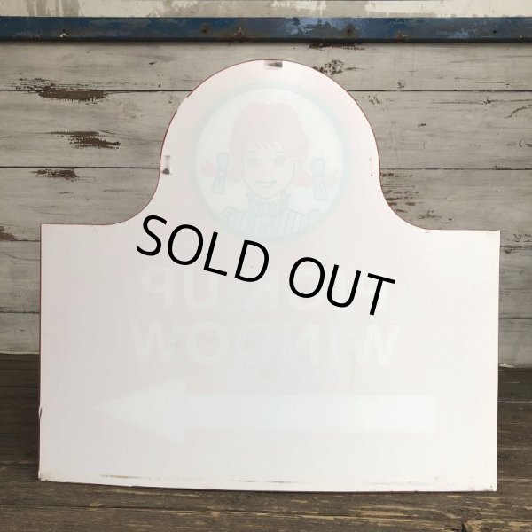 画像3: Vintage Original Wendy's PICK UP Sign (S277) (3)