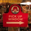 画像1: Vintage Original Wendy's PICK UP Sign (S277) (1)