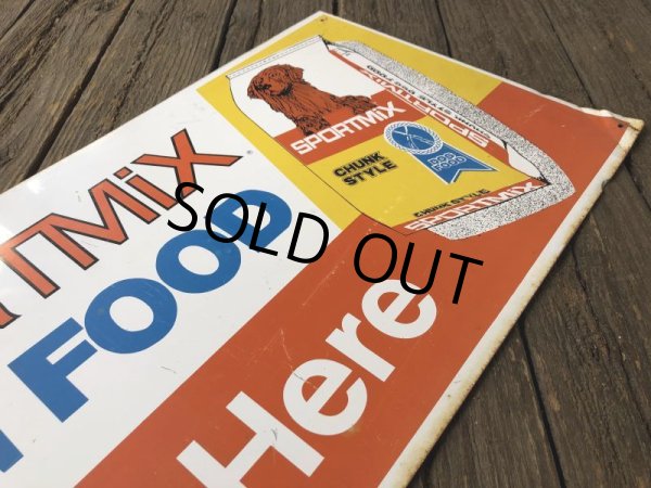 画像4: Vintage SPORTSMIX Dog Food Store Display Sign (S278)  (4)