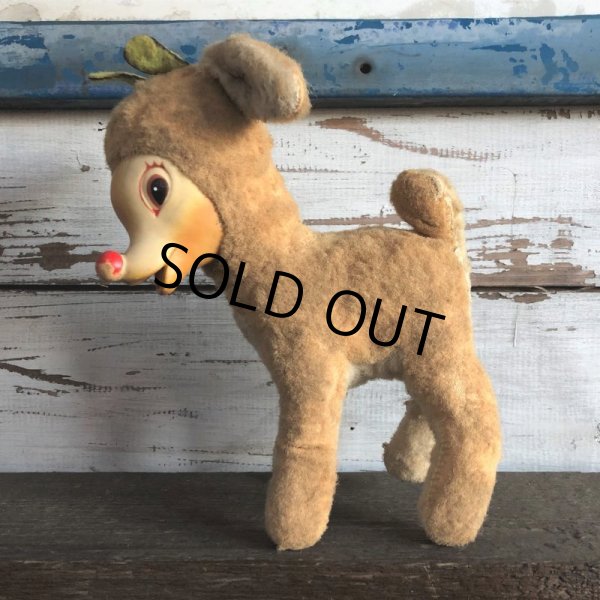 画像2: Vintage Rudolph the Red Nosed Reindeer Rubber Face Doll (S293) (2)
