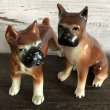 画像5: Vintage Dog Ceramic Statue Set (S285) (5)