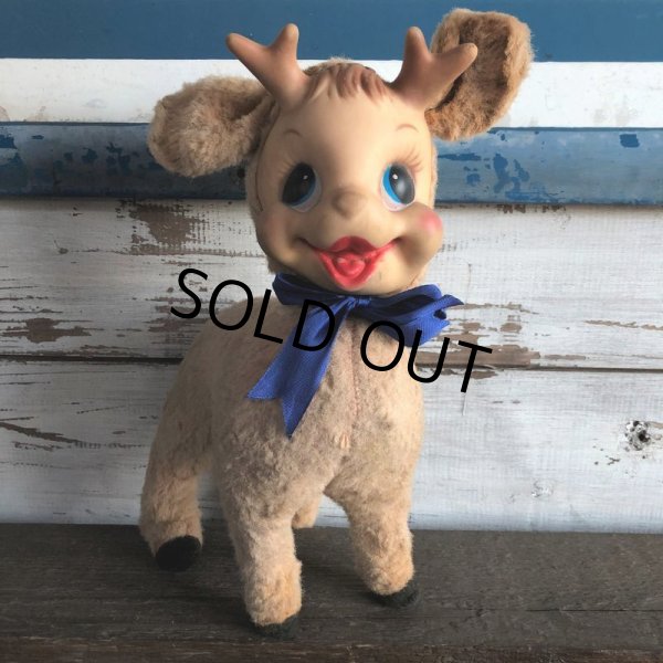 画像1: Vintage Rushton Reindeer Rubber Face Doll (S294) (1)