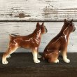 画像4: Vintage Dog Ceramic Statue Set (S285) (4)