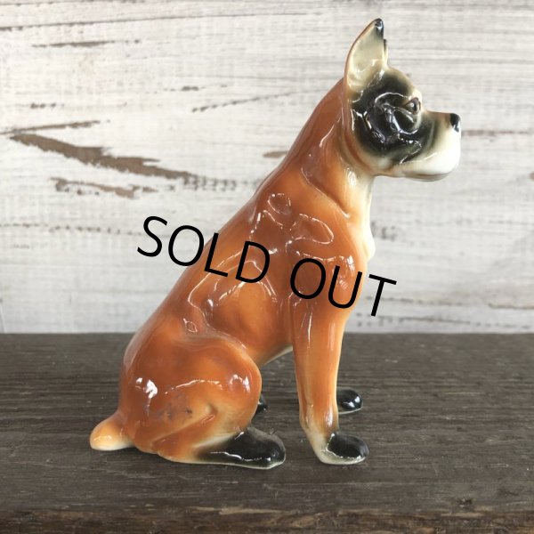 画像8: Vintage Dog Boxer Ceramic Statue  (S282) (8)
