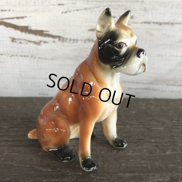 画像5: Vintage Dog Boxer Ceramic Statue  (S282) (5)