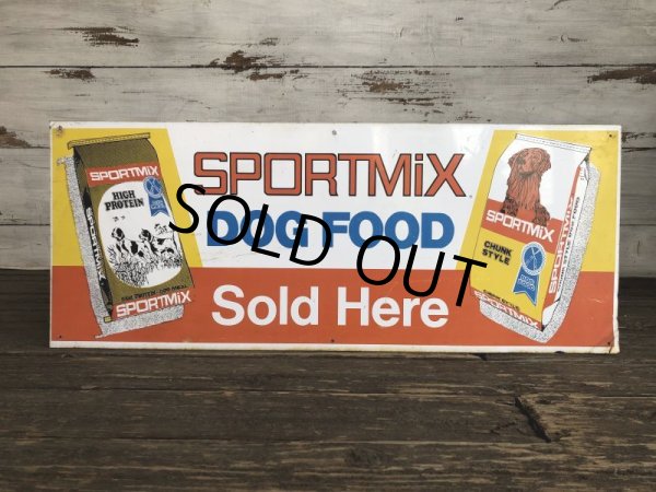 画像6: Vintage SPORTSMIX Dog Food Store Display Sign (S278)  (6)