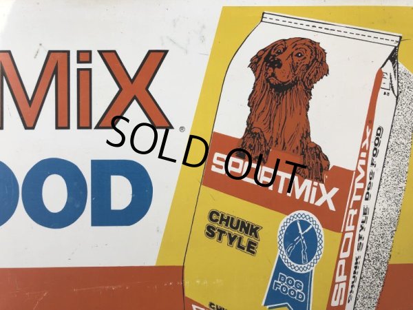 画像5: Vintage SPORTSMIX Dog Food Store Display Sign (S278)  (5)