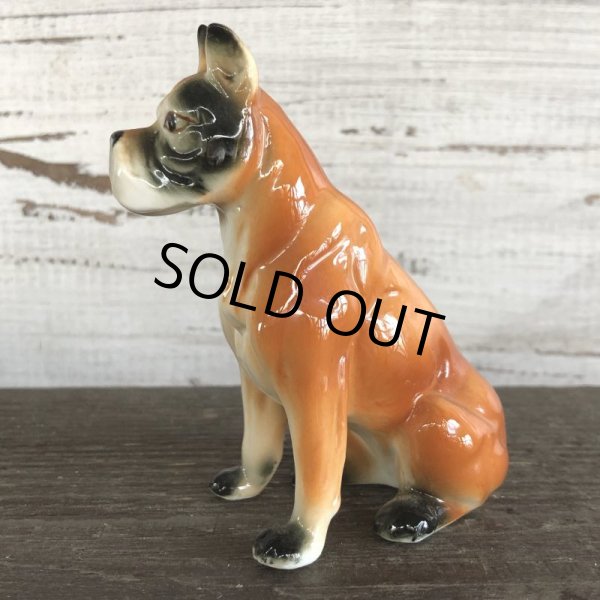画像6: Vintage Dog Boxer Ceramic Statue  (S282) (6)