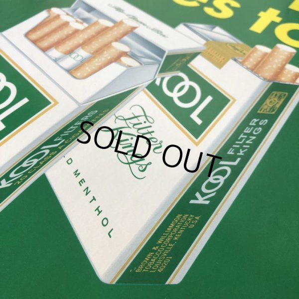 画像4: Vintage KOOL "America's #1 Menthol" Cigarette Tabacco Poster Sign (S288)  (4)