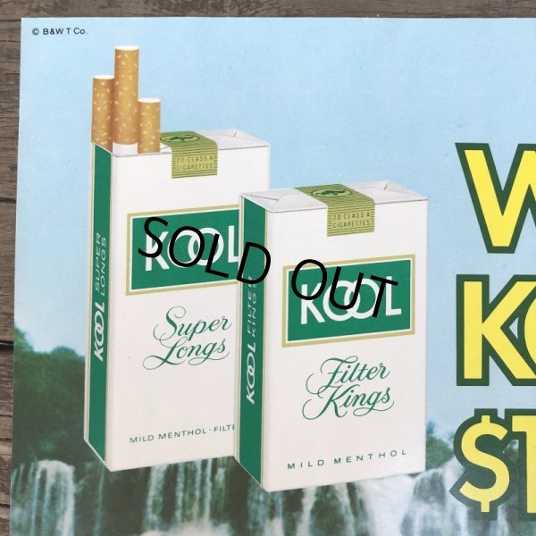 画像4: Vintage KOOL "Win the KOOL $100,000" Cigarette Tabacco Poster Sign (S287)  (4)