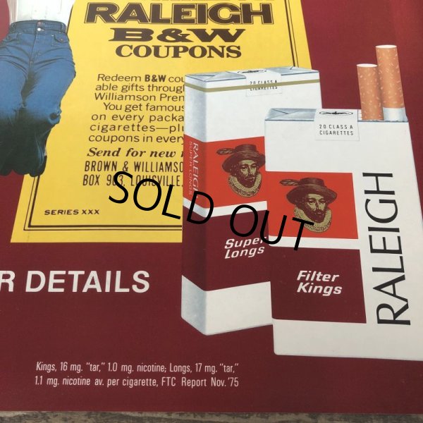 画像3: Vintage RALEIGH Cigarette Tabacco Poster Sign (S282)  (3)