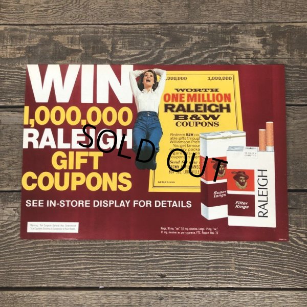 画像5: Vintage RALEIGH Cigarette Tabacco Poster Sign (S282)  (5)