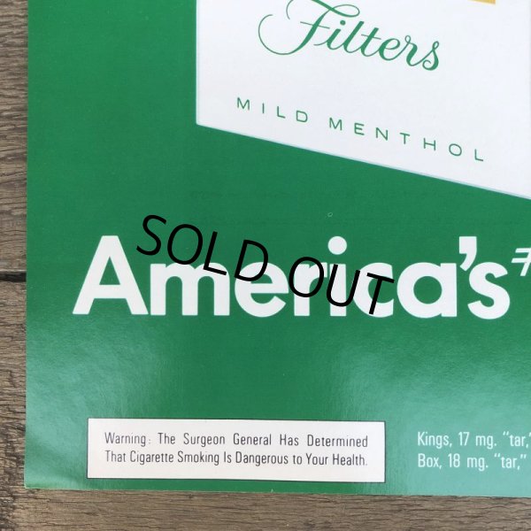 画像2: Vintage KOOL "America's #1 Menthol" Cigarette Tabacco Poster Sign (S288)  (2)
