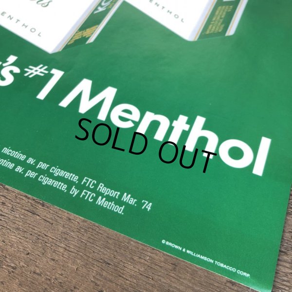 画像3: Vintage KOOL "America's #1 Menthol" Cigarette Tabacco Poster Sign (S288)  (3)