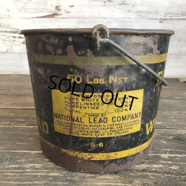 画像5: Vintage Dutch Boy Paint Pail Can 50LBS NET (S297) (5)