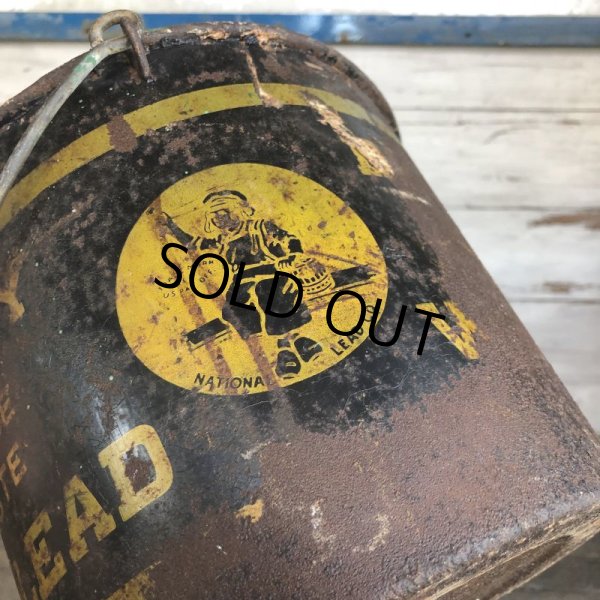 画像7: Vintage Dutch Boy Paint Pail Can 50LBS NET (S297) (7)