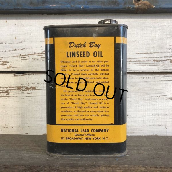 画像3: Vintage Dutch Boy Paint Linseed Oil One Quart Can (S296) (3)