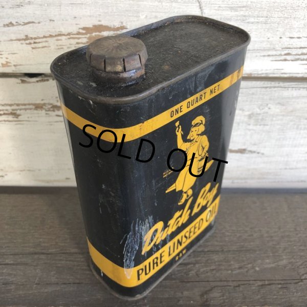 画像4: Vintage Dutch Boy Paint Linseed Oil One Quart Can (S296) (4)
