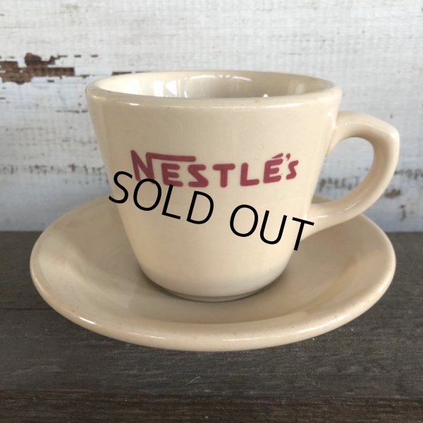 画像2: 40s Vintage Nestle Coffee Cup & Saucer (S299) (2)