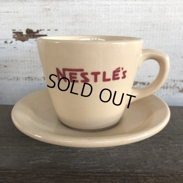 画像1: 40s Vintage Nestle Coffee Cup & Saucer (S298) (1)