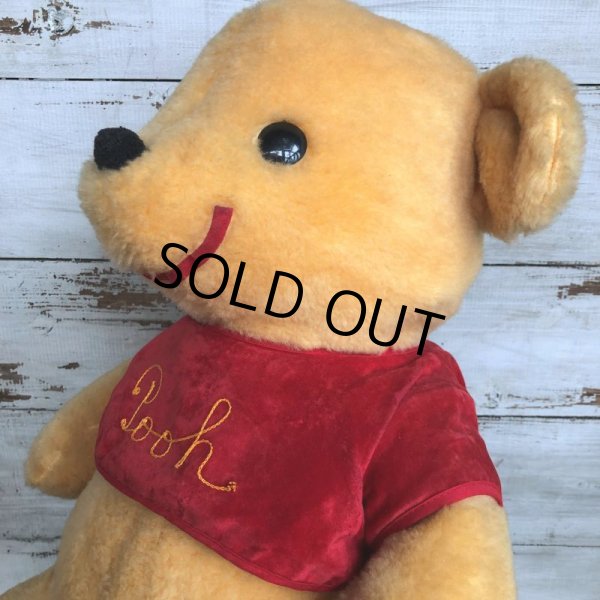 画像6: 70s Vintage Disney Winnie the Pooh Plush Doll 45cm (S303) (6)