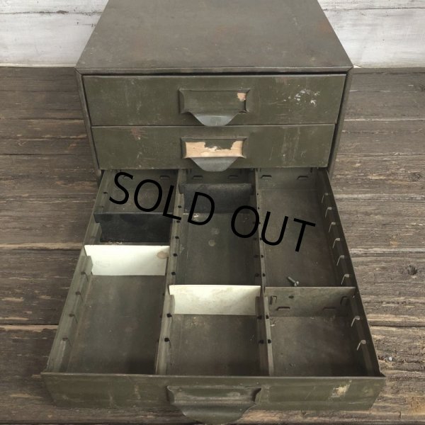 画像10: Vintage Lyon Chests 3 Drawer Mettal Tool Cabinet (S312) (10)
