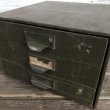 画像6: Vintage Lyon Chests 3 Drawer Mettal Tool Cabinet (S312) (6)