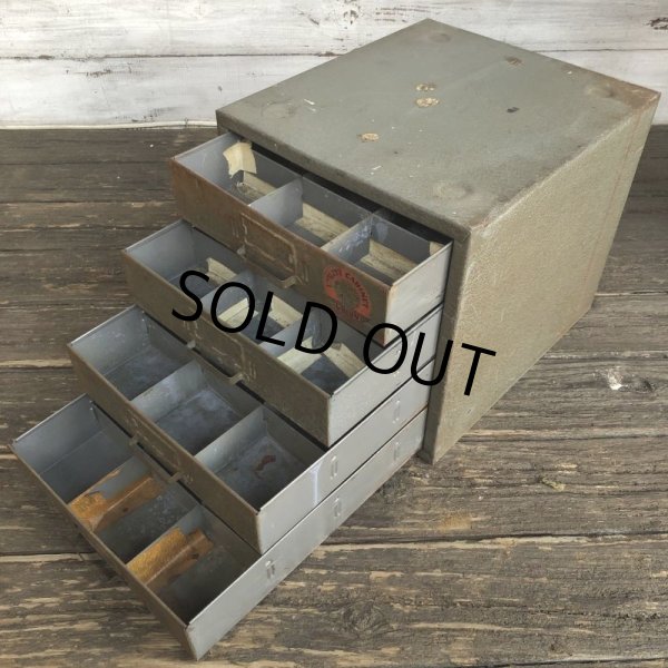 画像4: Vintage Union Chests 4 Drawer Mettal Tool Cabinet (S311) (4)