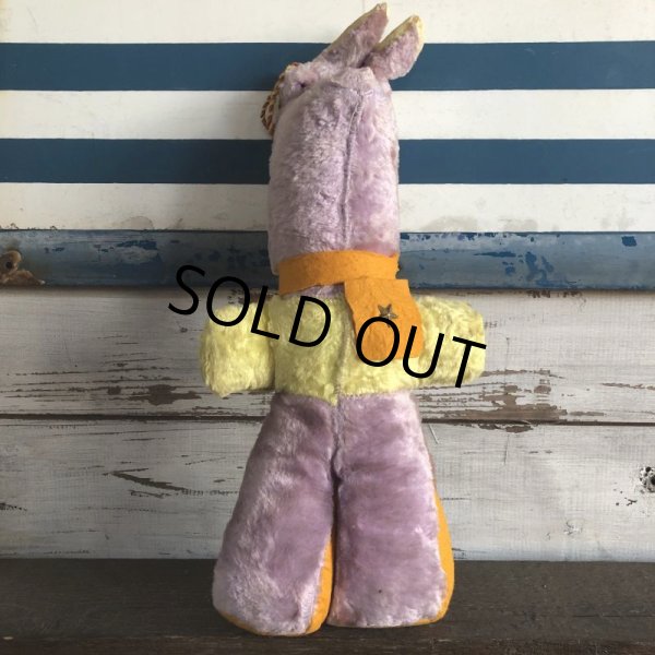 画像8: Vintage Celluloid Face Kids Bunny Costume Doll 43cm (S320） (8)