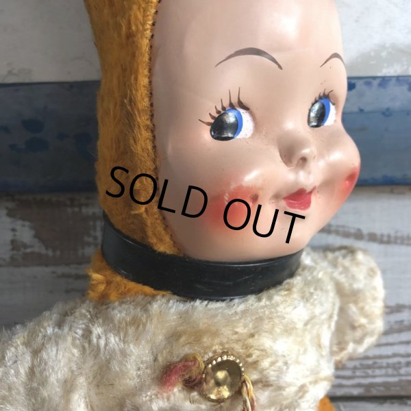 画像3: Vintage Celluloid Face Kids Doll 43cm (S319） (3)