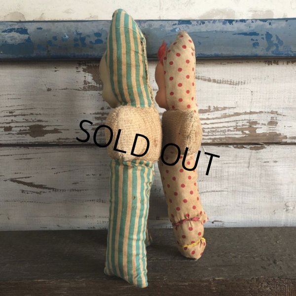 画像8: Vintage Rubber Face Baby Clown Doll Set (S323） (8)