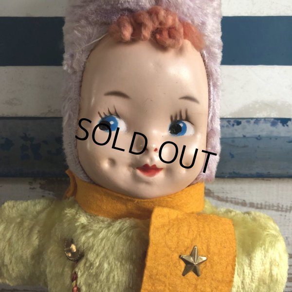 画像3: Vintage Celluloid Face Kids Bunny Costume Doll 43cm (S320） (3)