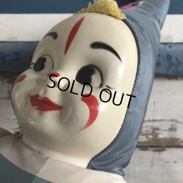 画像5: Vintage Celluloid Face Clown Doll 60cm (S322） (5)