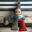 画像1: Vintage Celluloid Face Clown Doll 60cm (S322） (1)