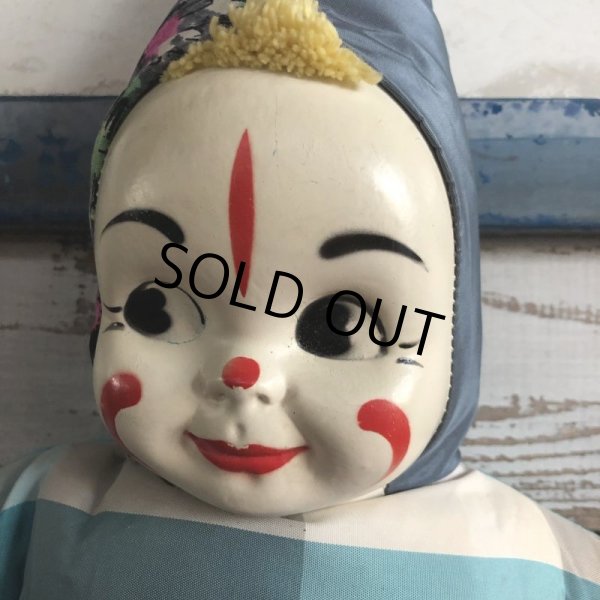 画像3: Vintage Celluloid Face Clown Doll 60cm (S322） (3)
