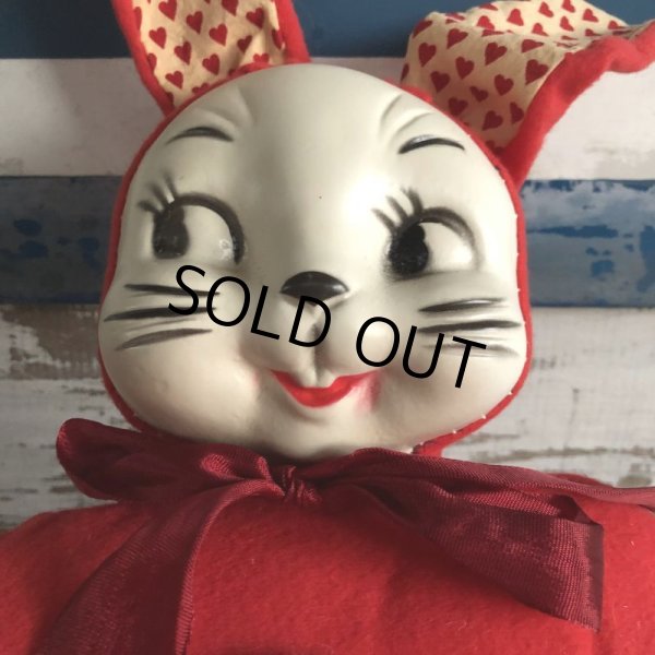 画像4: Vintage Celluloid Face Valentine Bunny Doll (S324） (4)