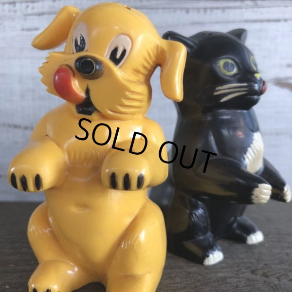 画像8: 50s Vintage Ken-L Ration Fido Dog Fifi Cat S&P Shakers (S331) (8)