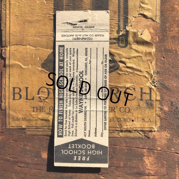 画像2: Vintage Matchbook Diploma Booklet (MA1813) (2)