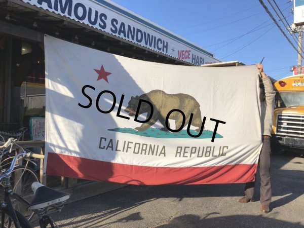 画像11: Vintage Made in U.S.A The Bear California Republic Flag (S335) (11)