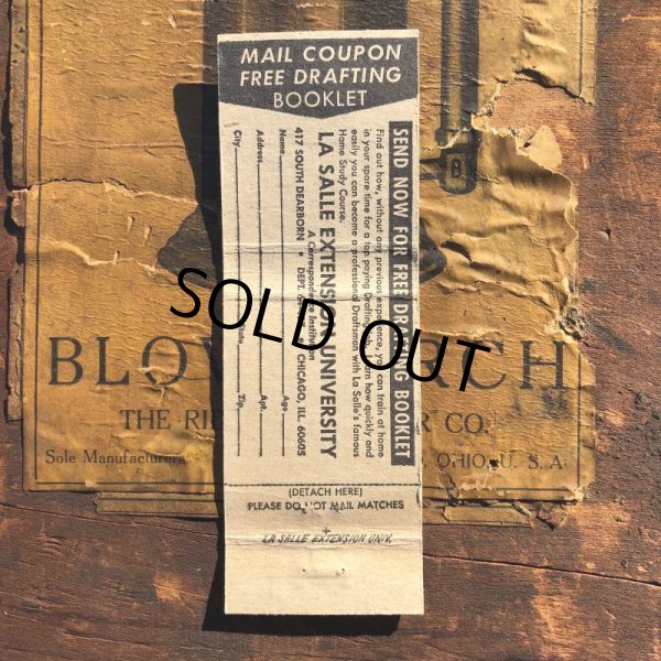 画像2: Vintage Matchbook Learn Drafting at home (MA1809) (2)