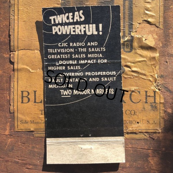 画像2: Vintage Matchbook CJIC RADIO (MA1786) (2)